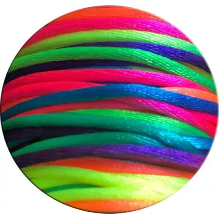 Lacets cirés ronds fins multicolores fluos-Achat|Vente en…