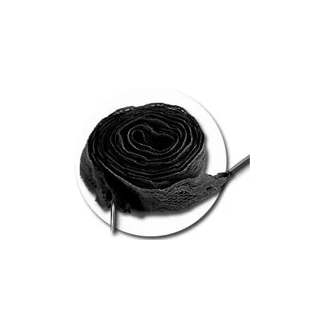 Lacets en dentelle noire pour vos chaussures