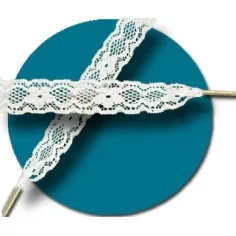 Lacets en dentelle blanc cassé pour vos chaussures 2