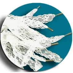 Lacets de chaussures blancs en dentelle -Achat|Vente en…