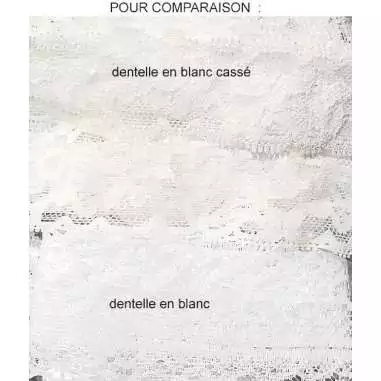 Lacets en dentelle blanc cassé pour vos chaussures