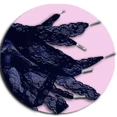 Lacets de chaussures dentelle bleu marine. pour vos…