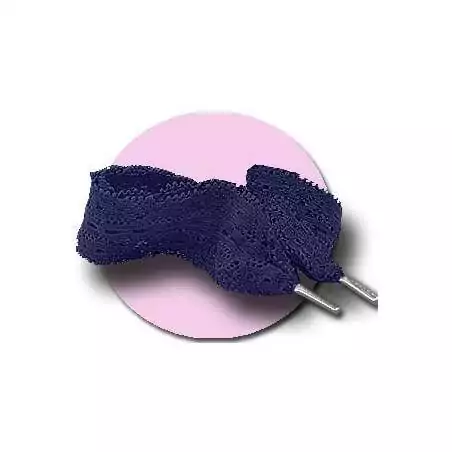 Lacets de chaussures dentelle bleu marine. pour vos chaussures