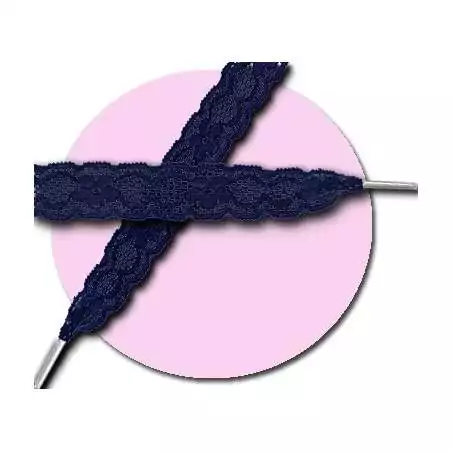 Lacets de chaussures dentelle bleu marine. pour vos chaussures