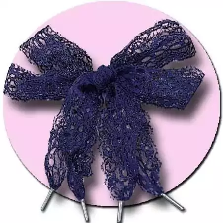Lacets de chaussures dentelle bleu marine. pour vos chaussures