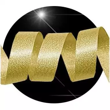 Lacets en satin pailleté doré doux pour vos chaussures