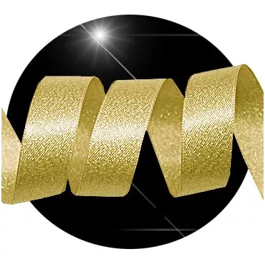 Lacets en satin&nbsp;pailleté doré doux pour vos chaussures