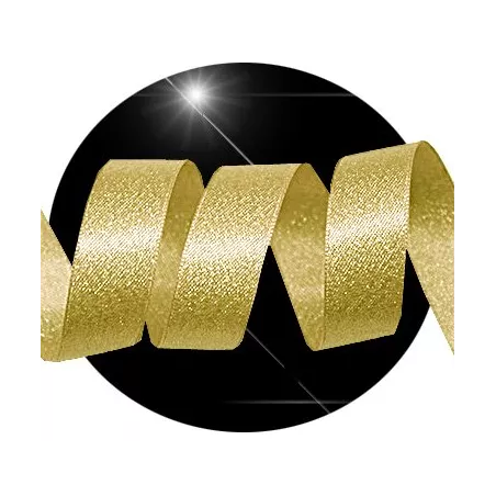 Lacets en satin&nbsp;pailleté doré doux pour vos chaussures