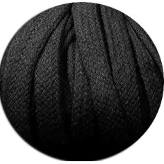 Lacets noirs épais en coton pour vos chaussures 2