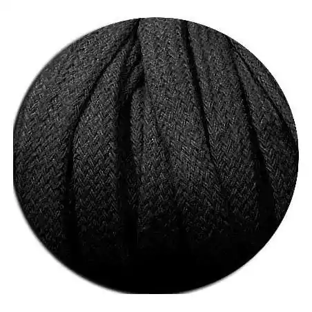 Lacets noirs épais en coton pour vos chaussures