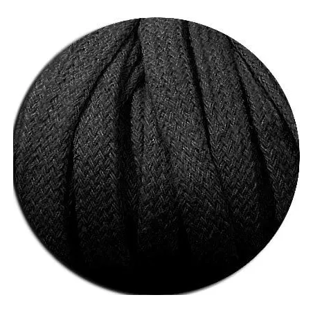 Lacets noirs épais en coton pour vos chaussures