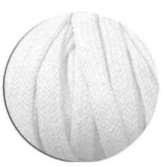 Lacets blancs&nbsp;épais en coton pour vos chaussures 2