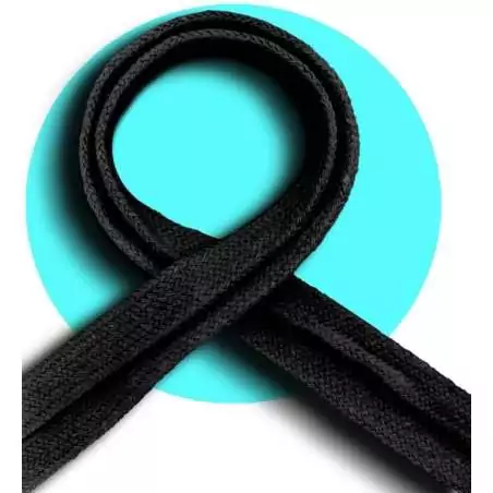 Lacets noirs épais en coton pour vos chaussures