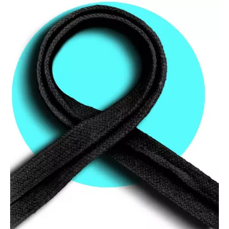 Lacets noirs épais en coton pour vos chaussures