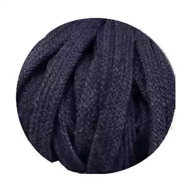 Lacets coton épais en bleu marine pour vos chaussures