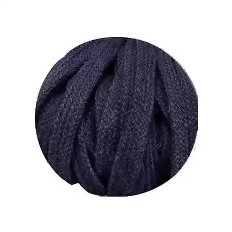 Lacets coton épais en bleu marine pour vos chaussures