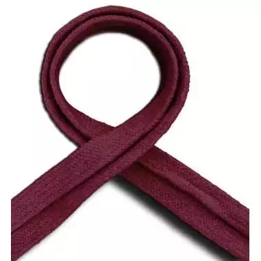 Lacets coton épais bordeaux pour vos chaussures