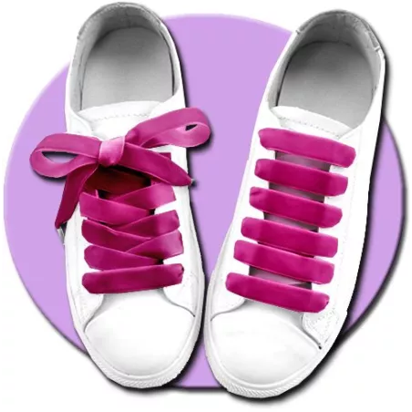 Lacets velours&nbsp;framboise pour vos chaussures