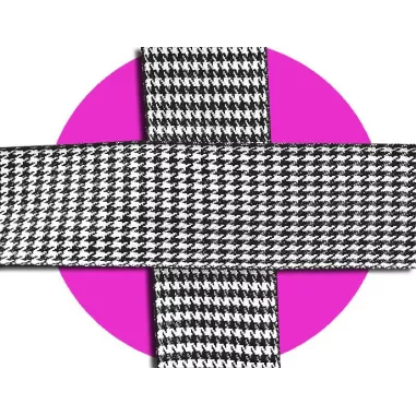 Lacets originaux pied de poule noir blanc en vente en…