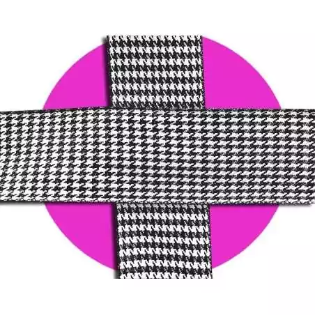 Lacets larges pied de poule en noir et blanc pour vos chaussures Lacets larges pied de poule en noir et blanc pour vos chaussures