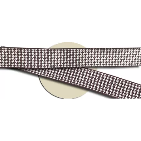 Lacets originaux pied de poule beige marron en vente en…