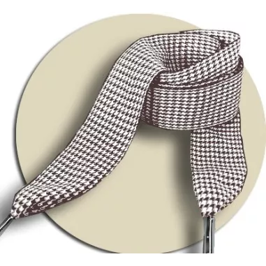 Lacets originaux pied de poule beige marron en vente en…