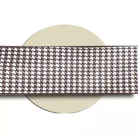 Lacets pied de poule café & blanc pour vos chaussures Lacets pied de poule café & blanc pour vos chaussures