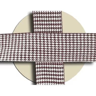 Lacets originaux pied de poule beige marron en vente en…