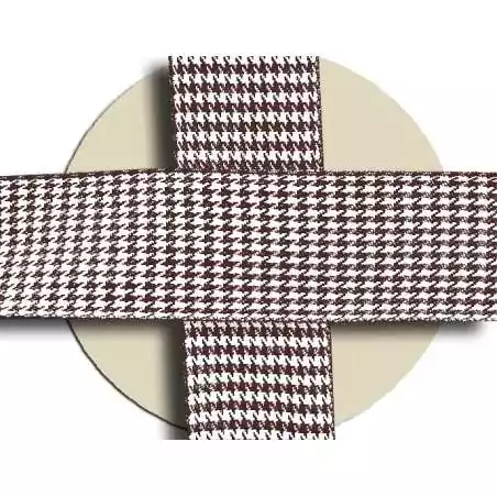 Lacets pied de poule café & blanc pour vos chaussures Lacets pied de poule café & blanc pour vos chaussures