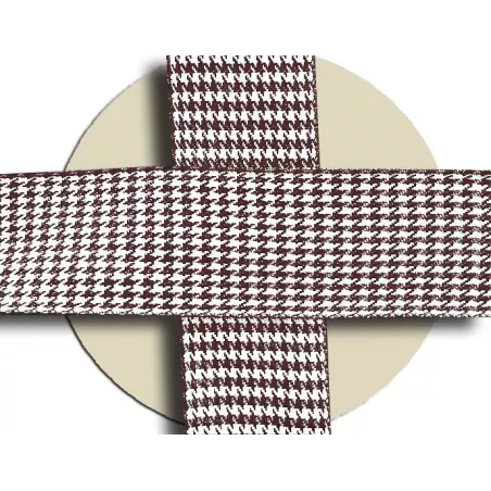 Lacets originaux pied de poule beige marron en vente en…