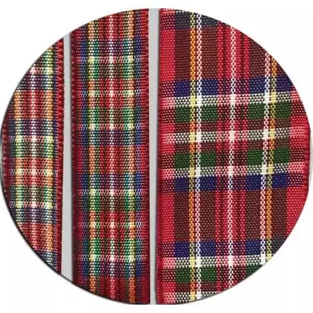 Lacets carreaux tartan rouges : 3  largeurs pour vos chaussures