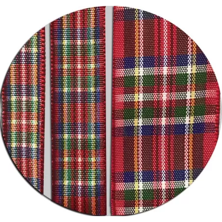 Lacets de chaussures larges rouges à carreaux écossais…