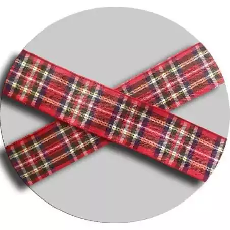 Lacets carreaux tartan rouges : 3  largeurs pour vos chaussures