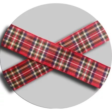 Lacets de chaussures larges rouges à carreaux écossais…