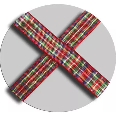 Lacets de chaussures larges rouges à carreaux écossais…