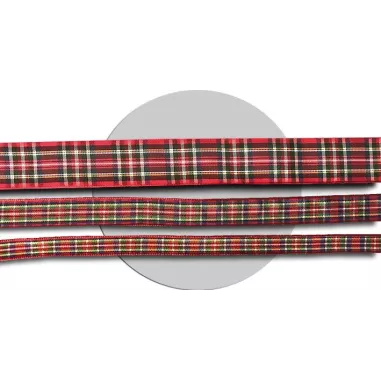 Lacets de chaussures larges rouges à carreaux écossais…