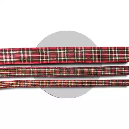 Lacets carreaux tartan rouges : 3  largeurs pour vos chaussures