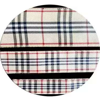 Lacets carreaux écossais beiges en 3 largeurs pour vos chaussures