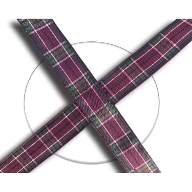Lacets écossais carreaux rouges en vente en boutique en…