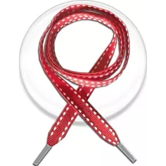 Lacets rouges blancs à surpiqures fantaisie en vente en…