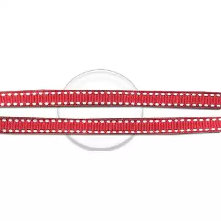 Lacets rouges surpiqués de blanc pour vos chaussures Lacets rouges surpiqués de blanc pour vos chaussures