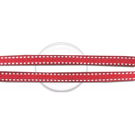 Lacets rouges blancs à surpiqures fantaisie en vente en…