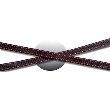 Lacets noirs blancs à surpiqures fantaisie en vente en…