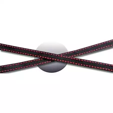 Lacets noirs surpiqués en rouge pour vos chaussures Lacets noirs surpiqués en rouge pour vos chaussures