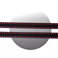 Lacets noirs blancs à surpiqures fantaisie en vente en… 2