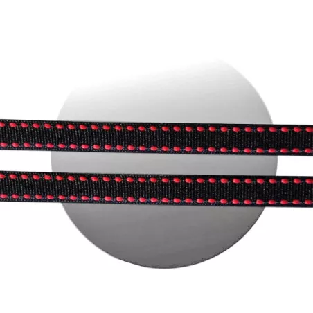 Lacets noirs blancs à surpiqures fantaisie en vente en…