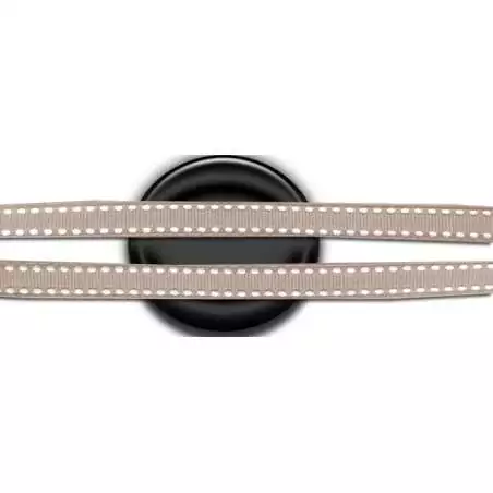 Lacets bruns camel surpiqués de blanc pour vos chaussures Lacets bruns camel surpiqués de blanc pour vos chaussures