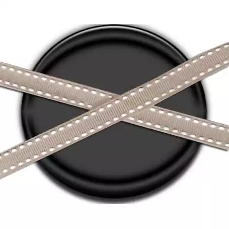 Lacets bruns camel surpiqués de blanc pour vos chaussures Lacets bruns camel surpiqués de blanc pour vos chaussures