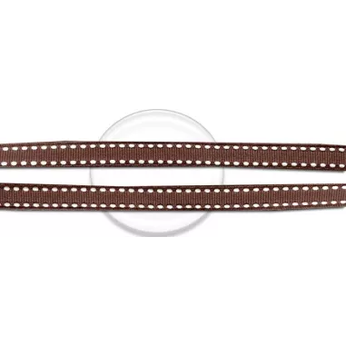 Lacets marrons blancs à surpiqures fantaisie en vente en…