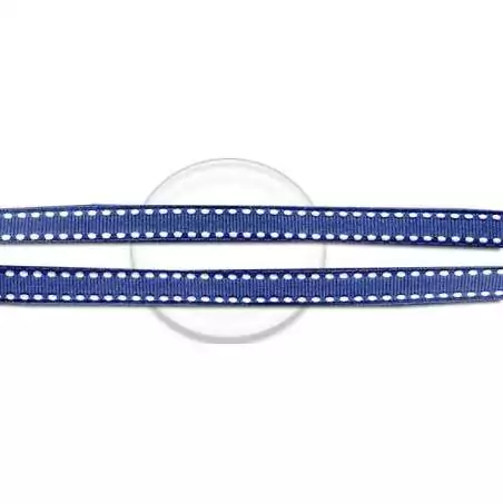 Lacets bleus surpiqués de blanc pour vos chaussures Lacets bleus surpiqués de blanc pour vos chaussures